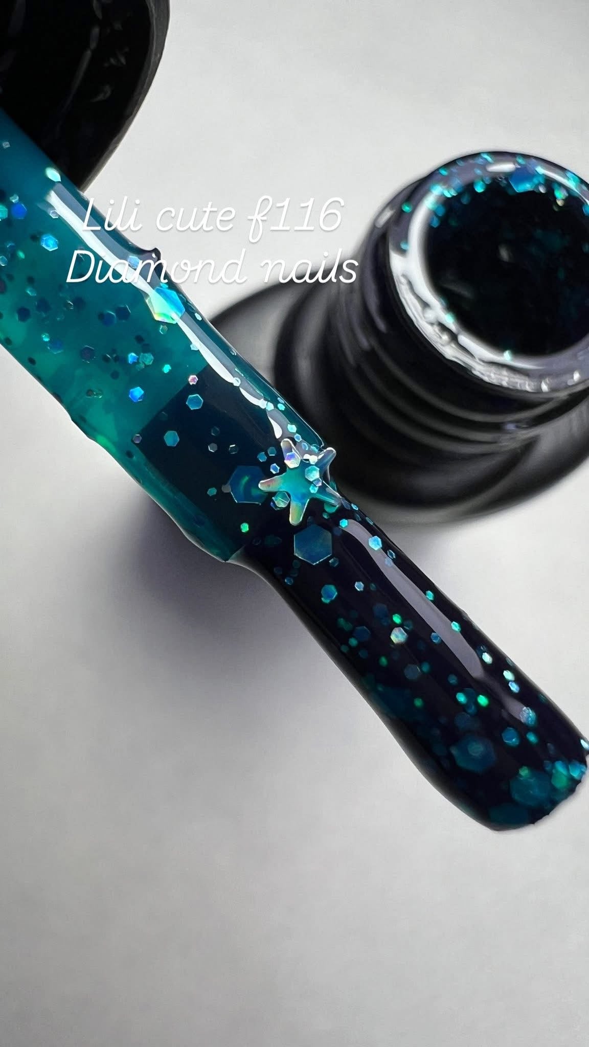 Glitter gel sugar
