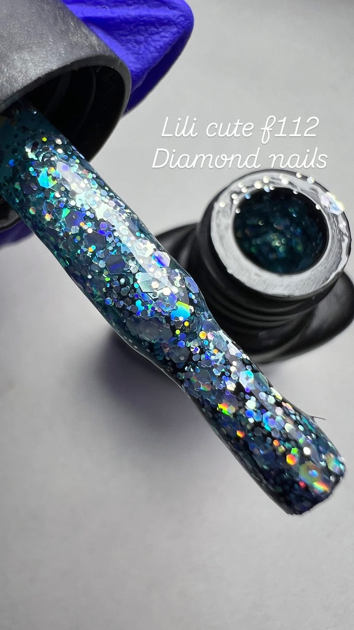 Glitter gel sugar