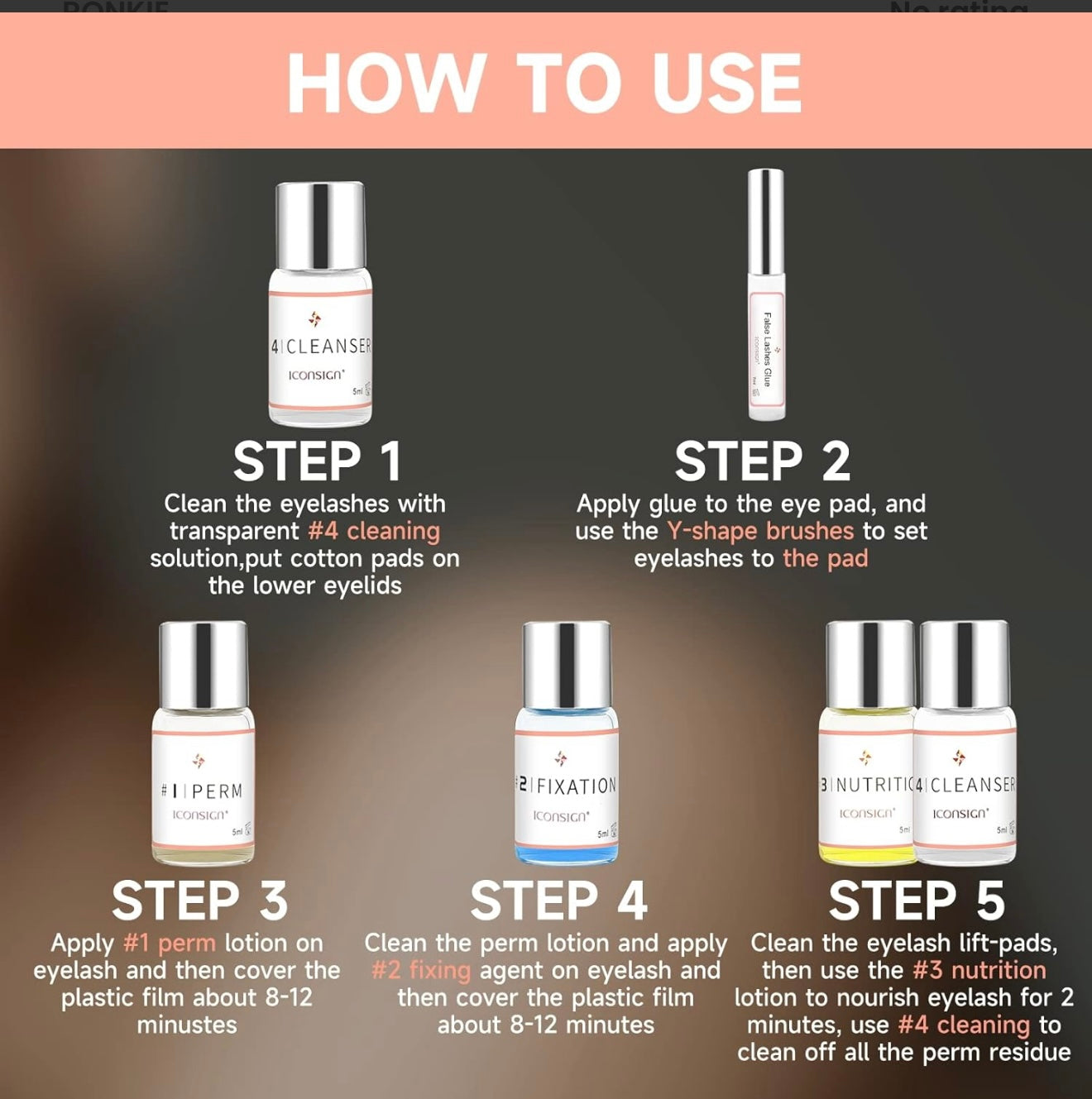 Iconsin lashes lifting kit