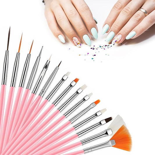 15 pcs nail art brush