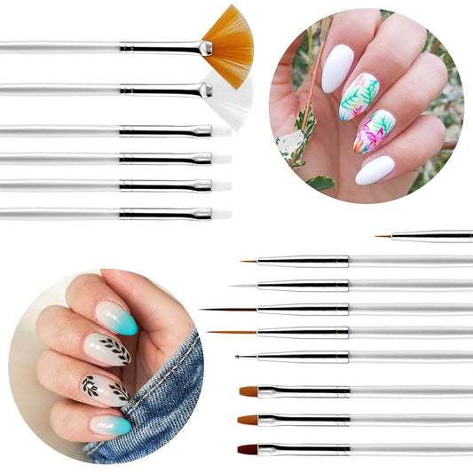 15 pcs nail art brush