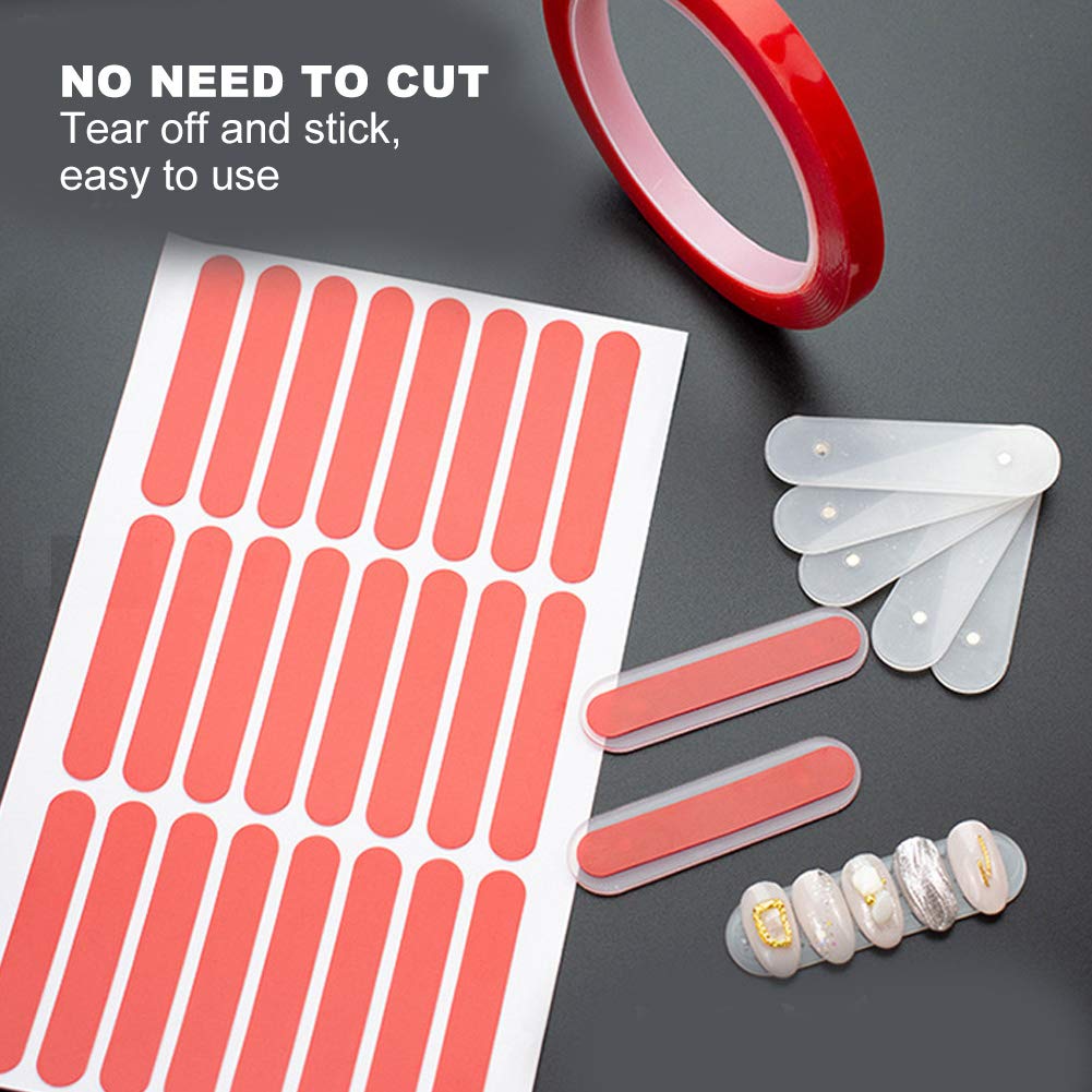 Sheet of double face for fake nails