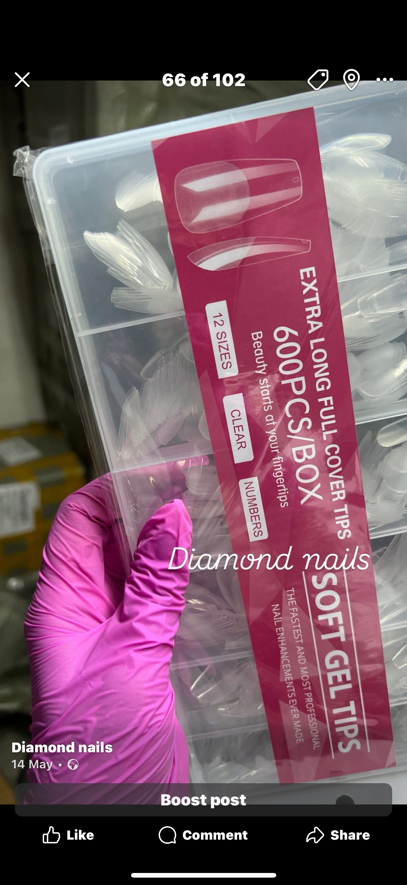 Soft gel tips 600pecs/صوافر سوفت جيل ٦٠٠ق