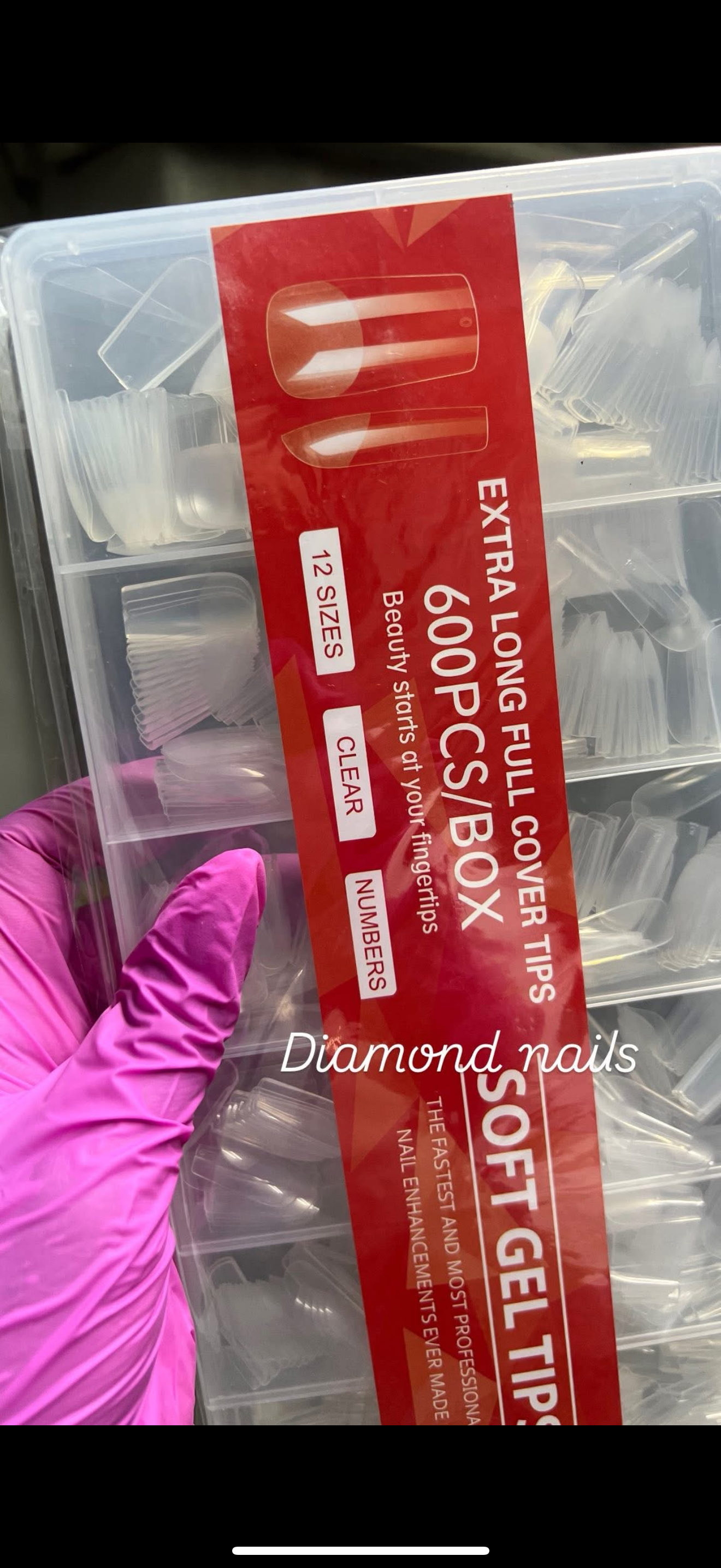 Soft gel tips 600pecs/صوافر سوفت جيل ٦٠٠ق
