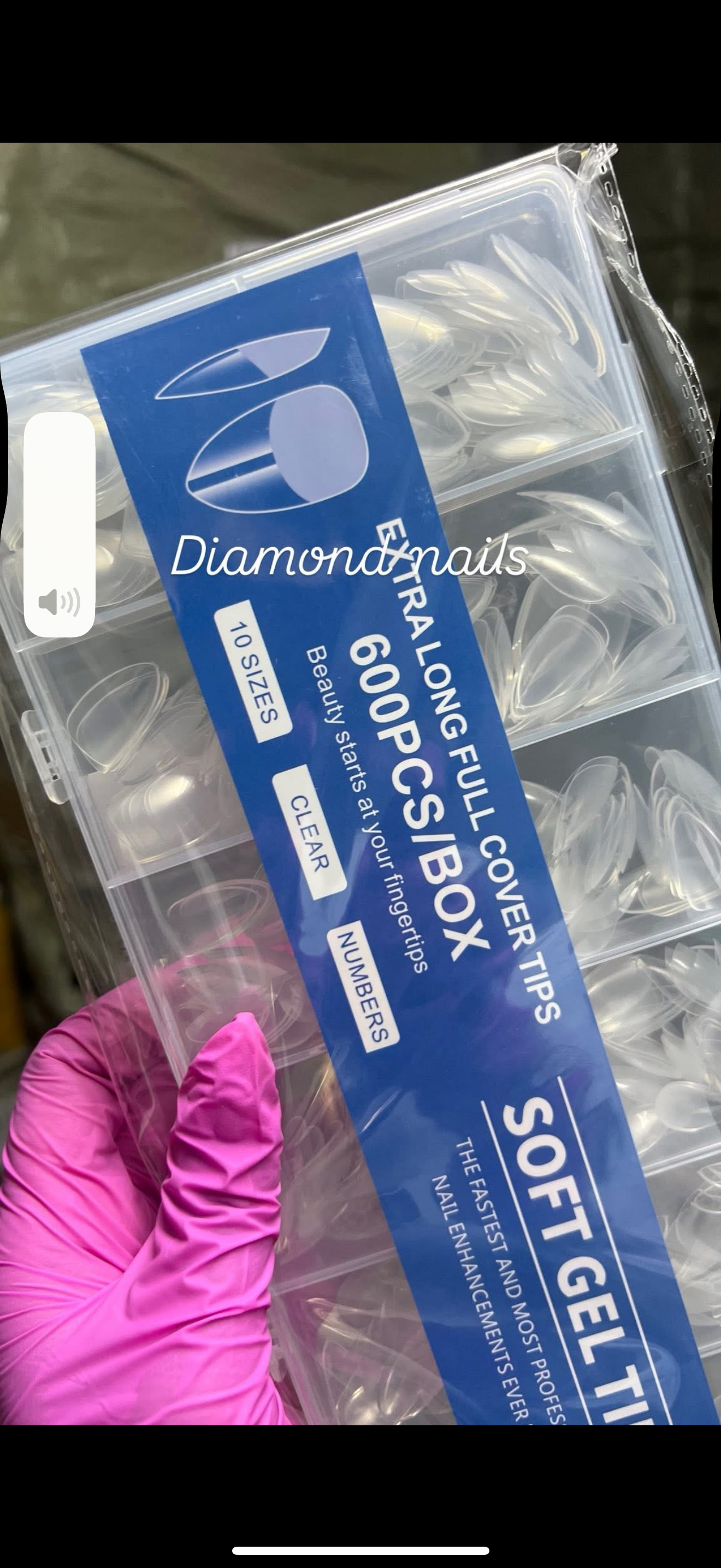 Soft gel tips 600pecs/صوافر سوفت جيل ٦٠٠ق