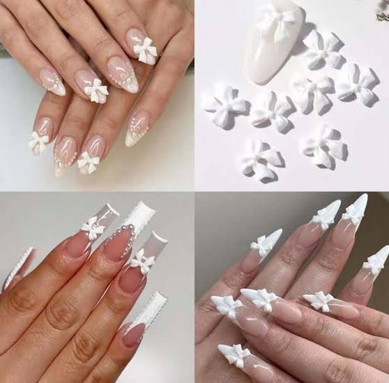 فيونكات ابيض واسود علي كارت