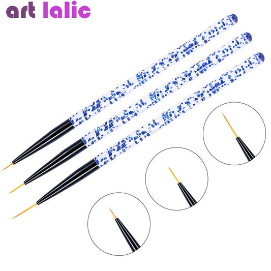 3pcs liner brush for nail art
