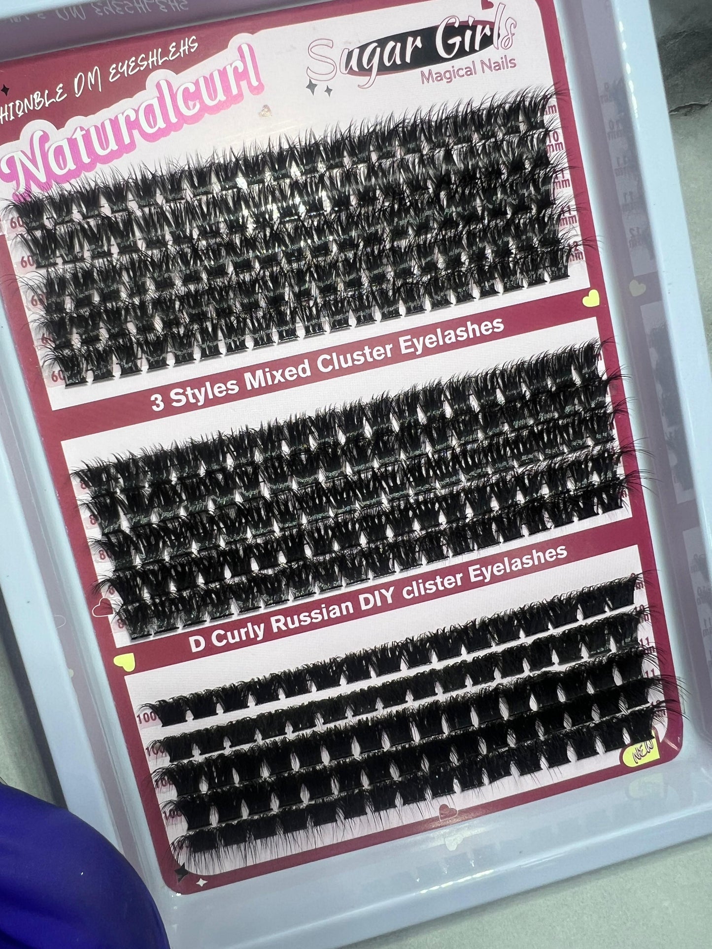 Lashes one by one 100D/80D/60Dرموش خصل ١٠٠