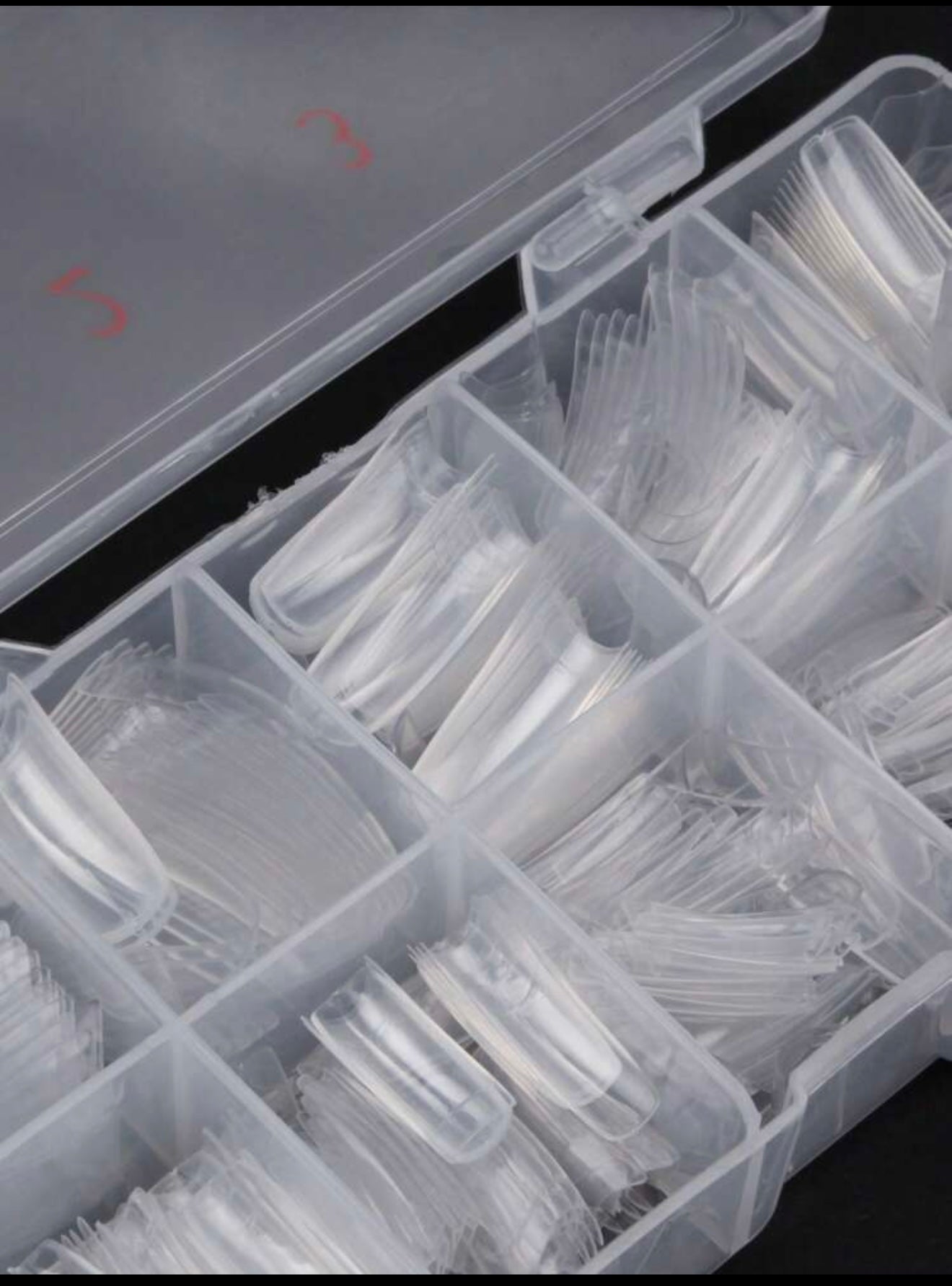 Nail Capsules 500Pcs/Box علبه تيب هارد جيل ٥٠٠ ق