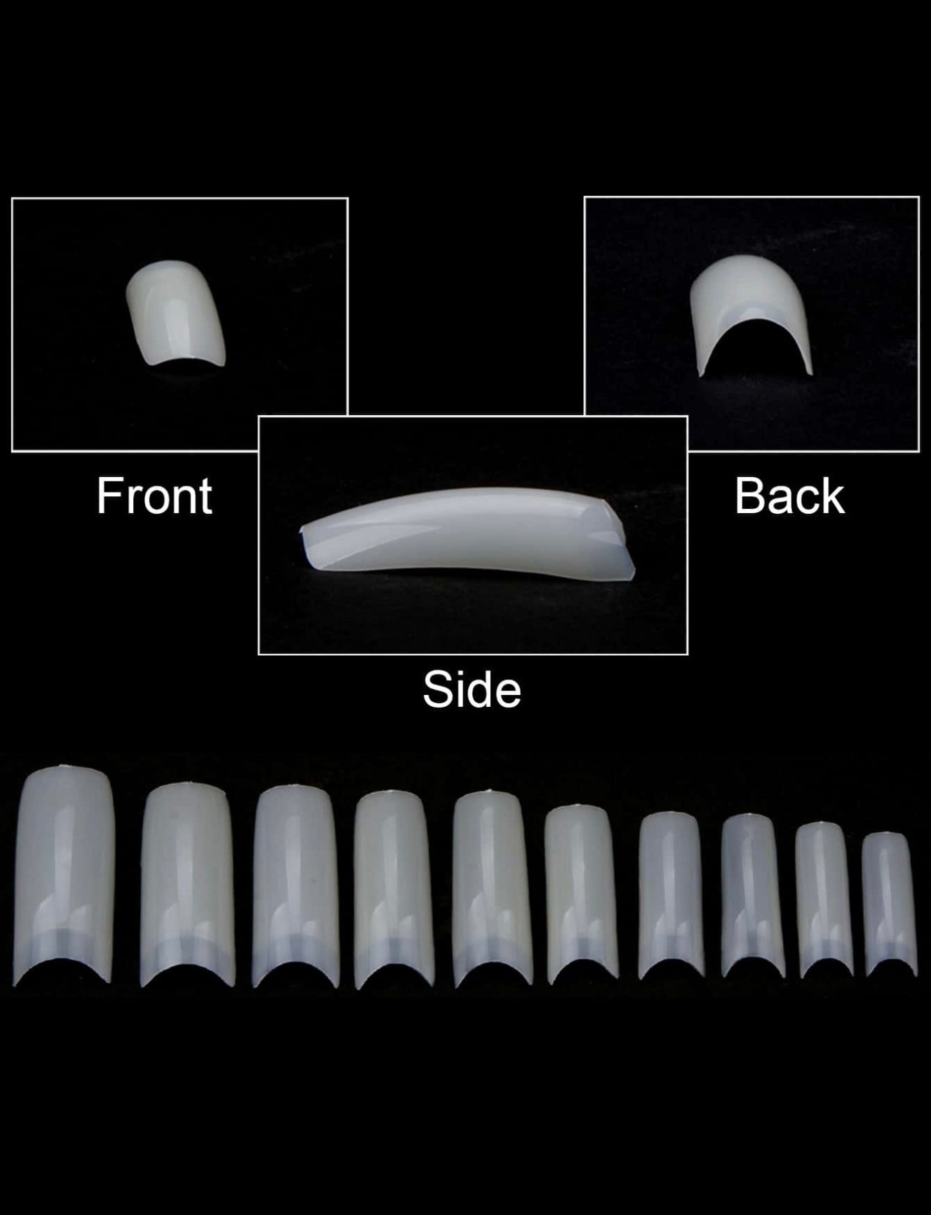 Nail Capsules 500Pcs/Box علبه تيب هارد جيل ٥٠٠ ق