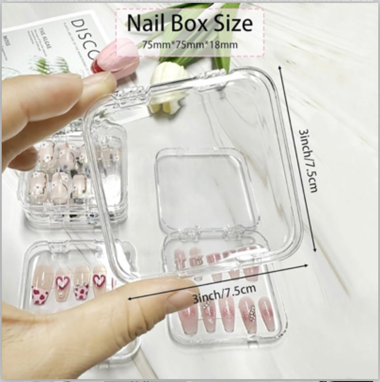 Fake nails boxes