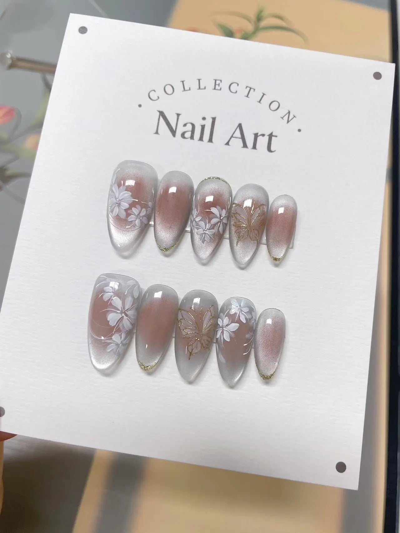 كارت بريس اون نيلز (١٢ق) / press on nails card