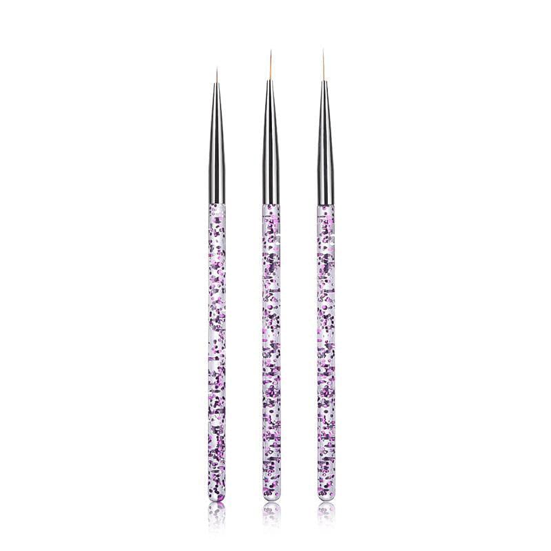 3pcs liner brush for nail art
