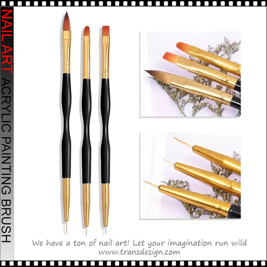Double end brush set 3pcs