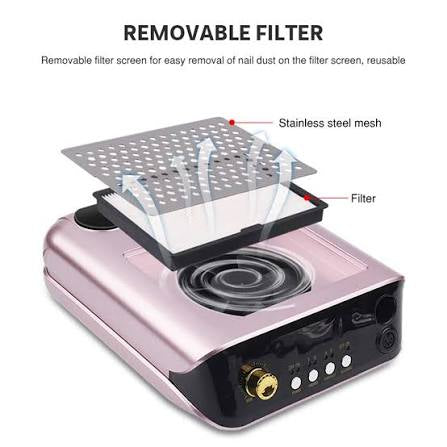 Sml nail drill with dust collector  / مبرد س م ل بشفاط 45000rm